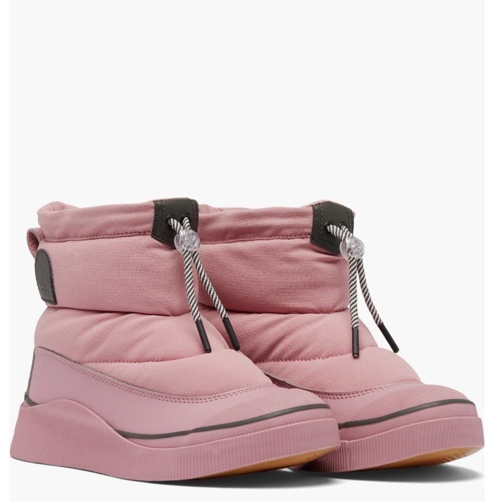 Sorel Out N About IV Puffy Lace-Up Waterproof Boot,‎ Pink/Black, Size 11, NWT